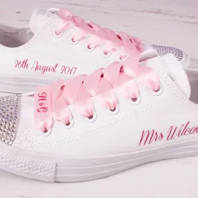 Pink Wedding Converse Mono