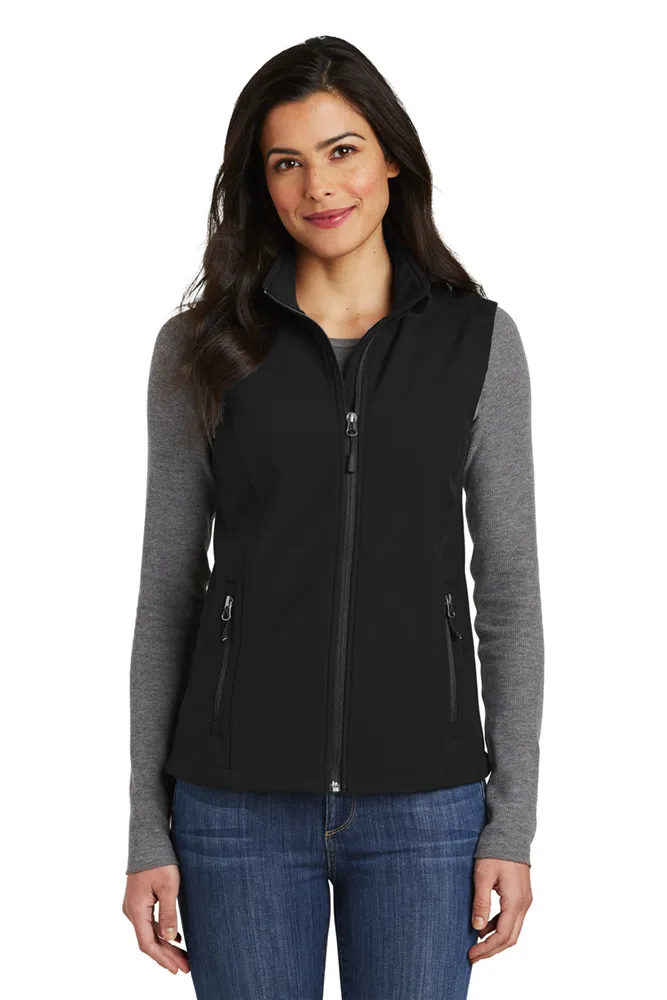 Port Authority Ladies Custom Logo Soft Shell Vest. L325.