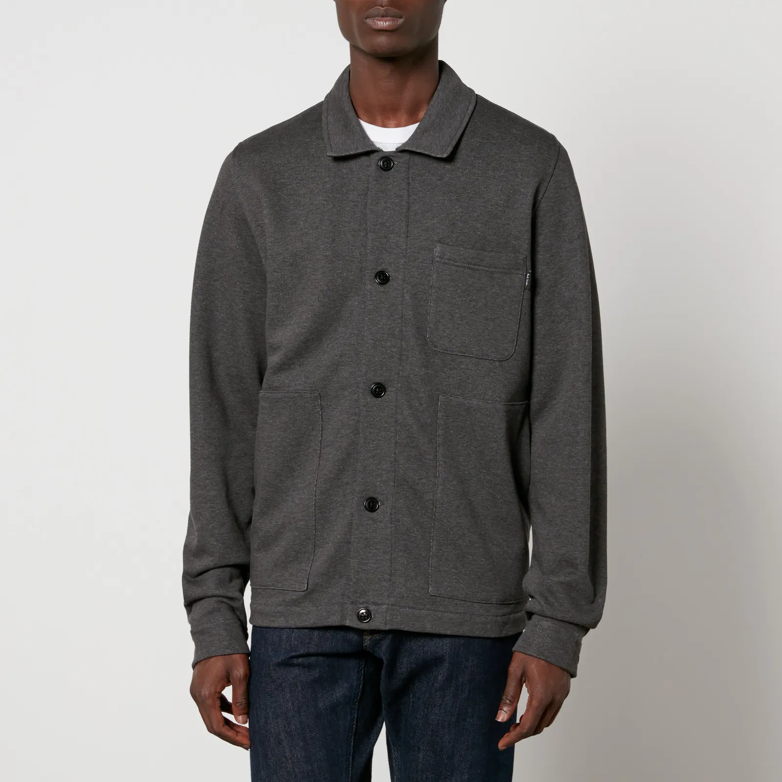 PS Paul Smith Organic Cotton-Jersey Workwear Jacket - S | Coggles