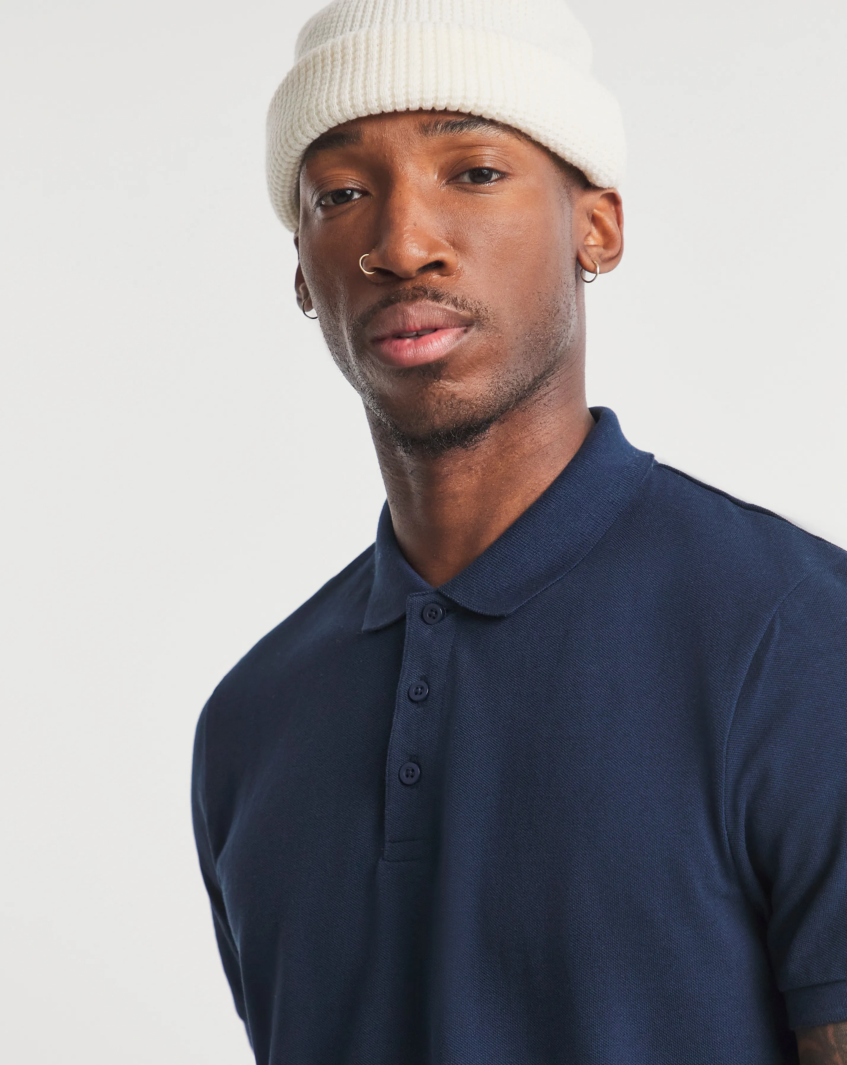 Pure Cotton Pique Polo Long