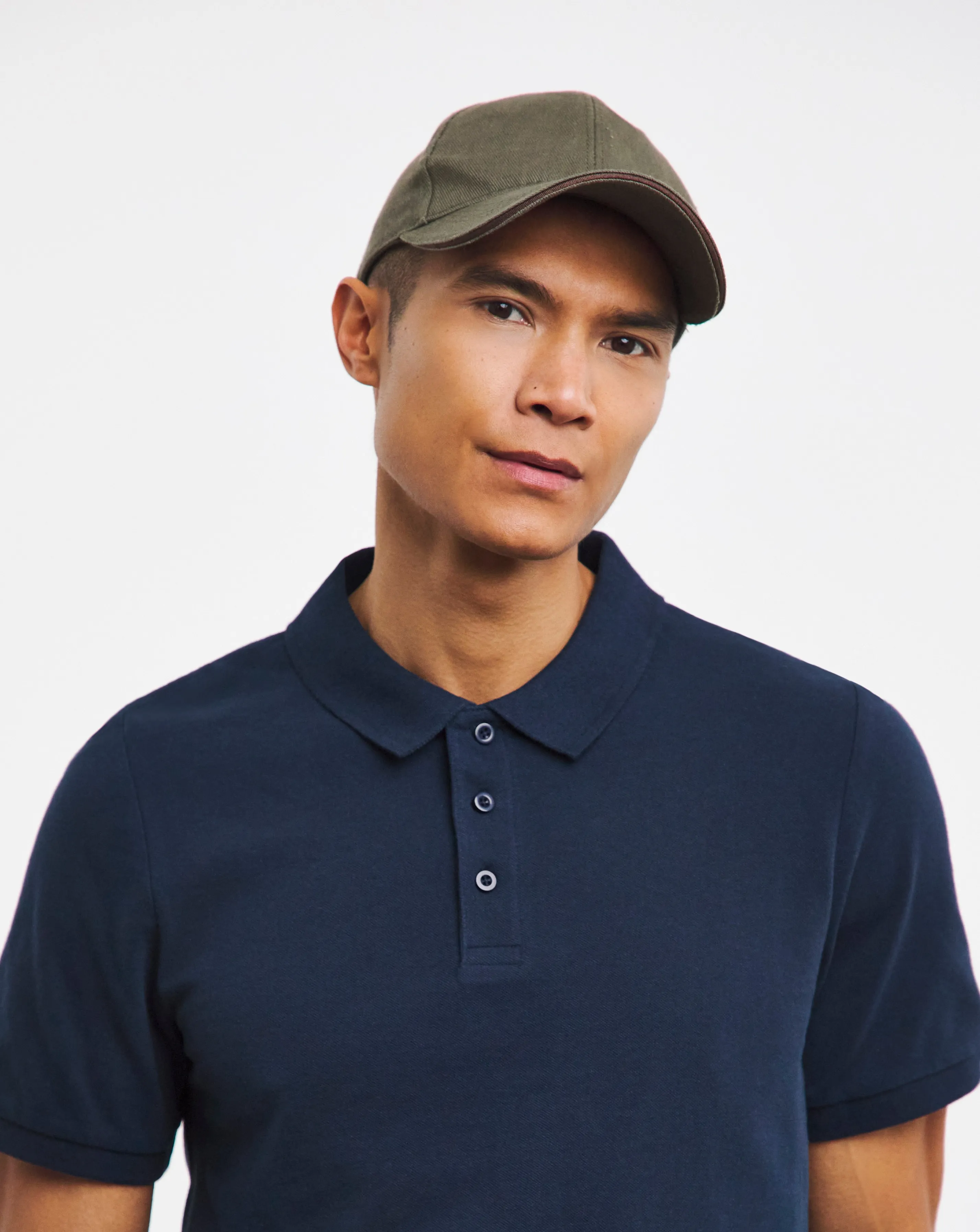 Pure Cotton Pique Polo Long