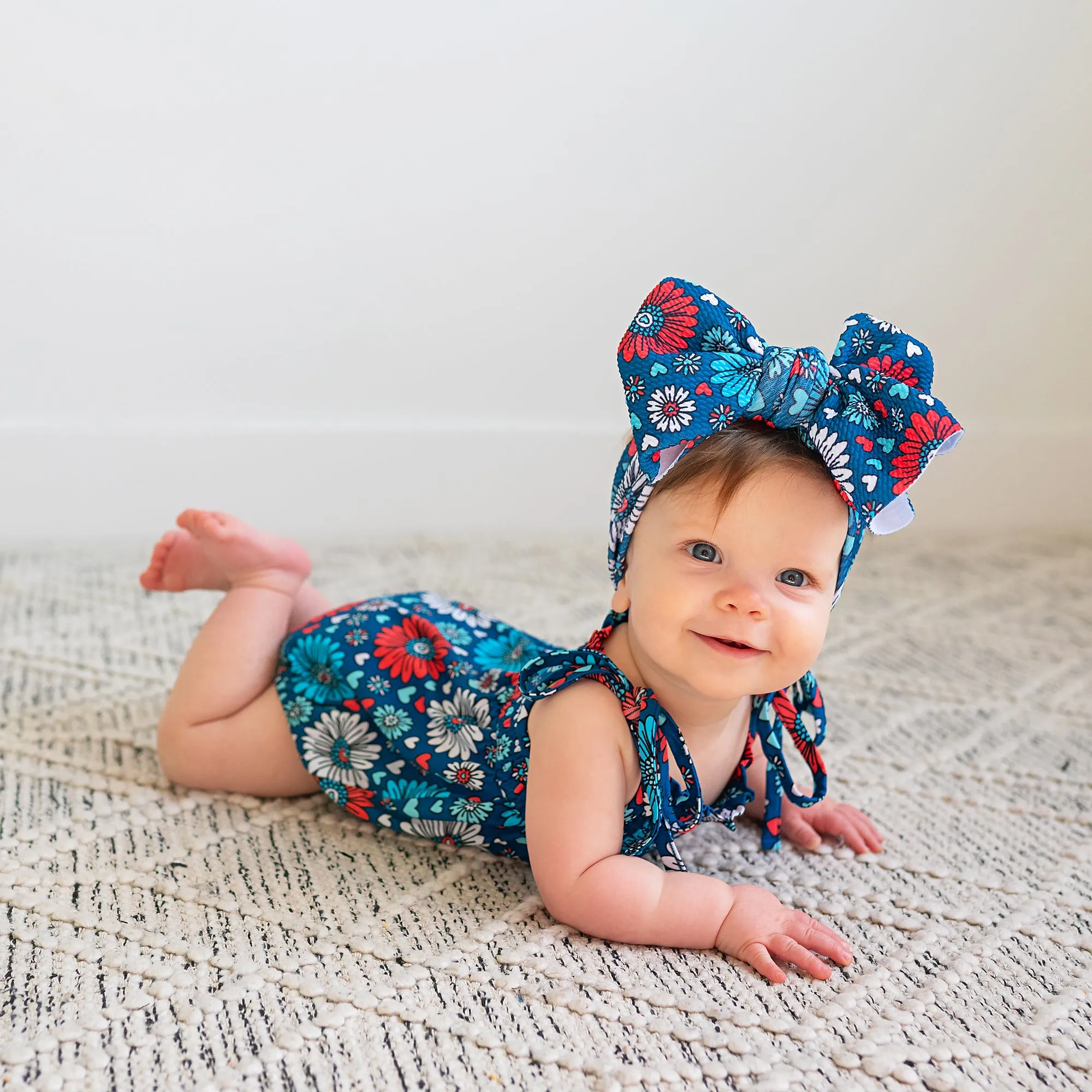 Reagan SMOCKED BUBBLE ROMPER