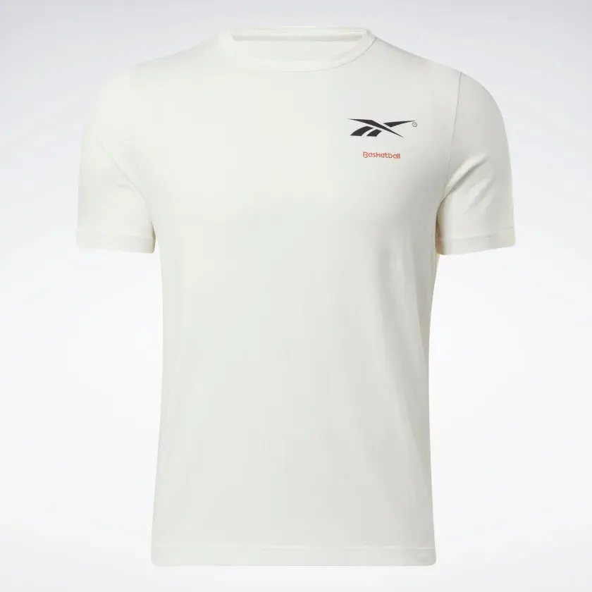 Reebok Basketball Court Top T-Shirt Chalk