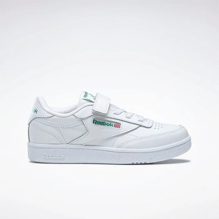 REEBOK KIDS CLUB C 1V - WHITE/GREEN