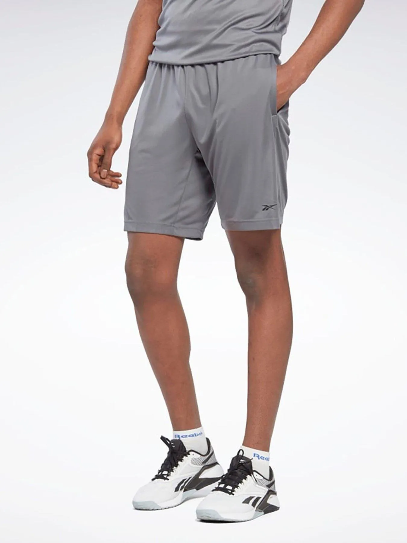 Reebok Mens Training Comm Knit Training Shortss - Grey