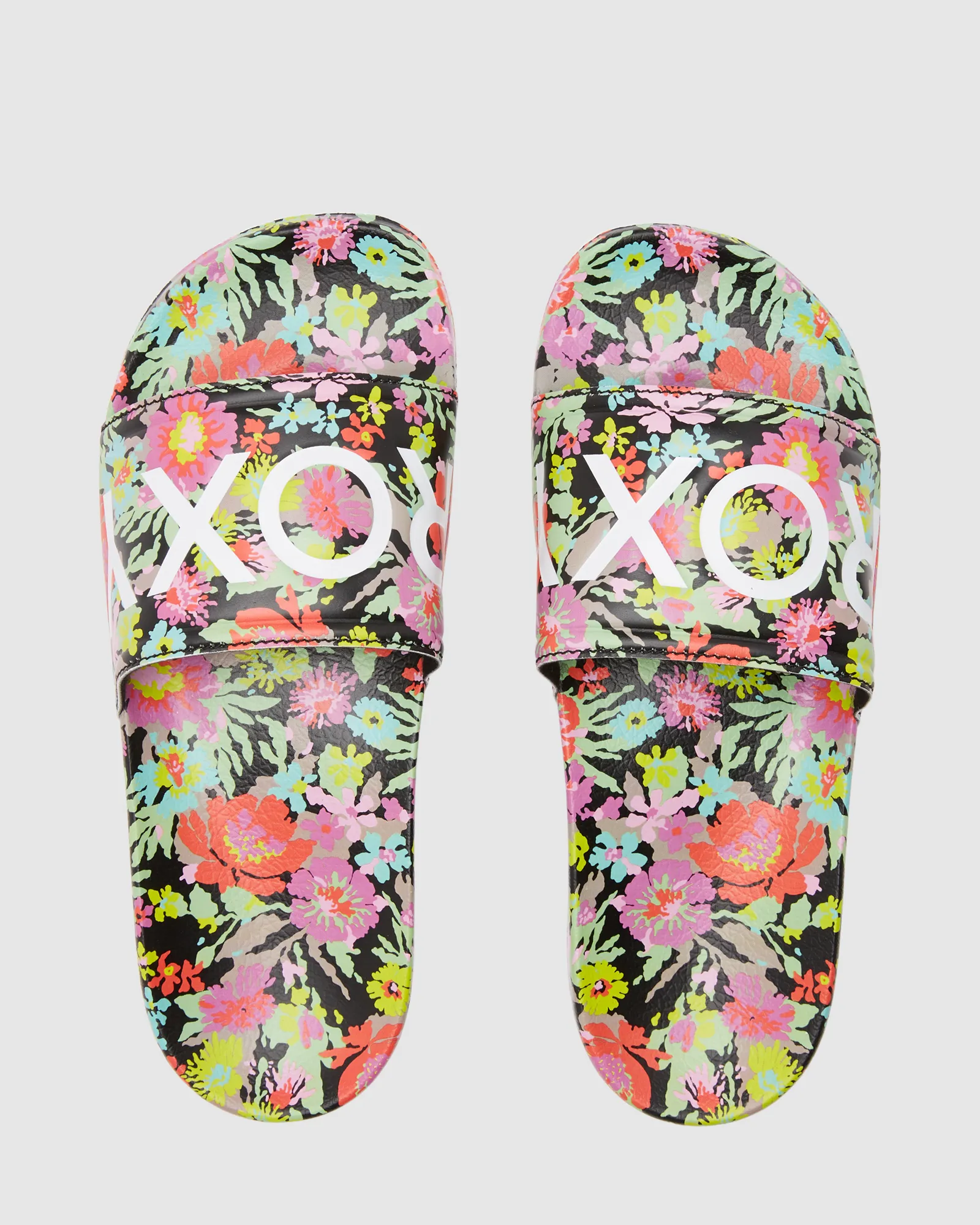 Roxy Womens Slippy Slider Sandals - Black Multi | SurfStitch