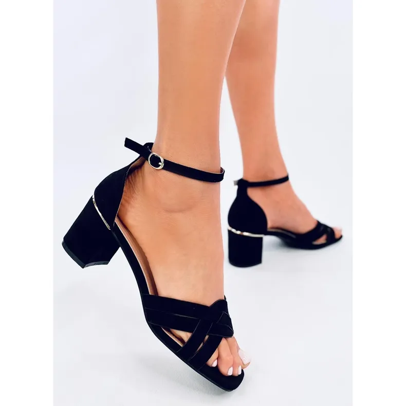 Sabines Black women's high-heeled sandals