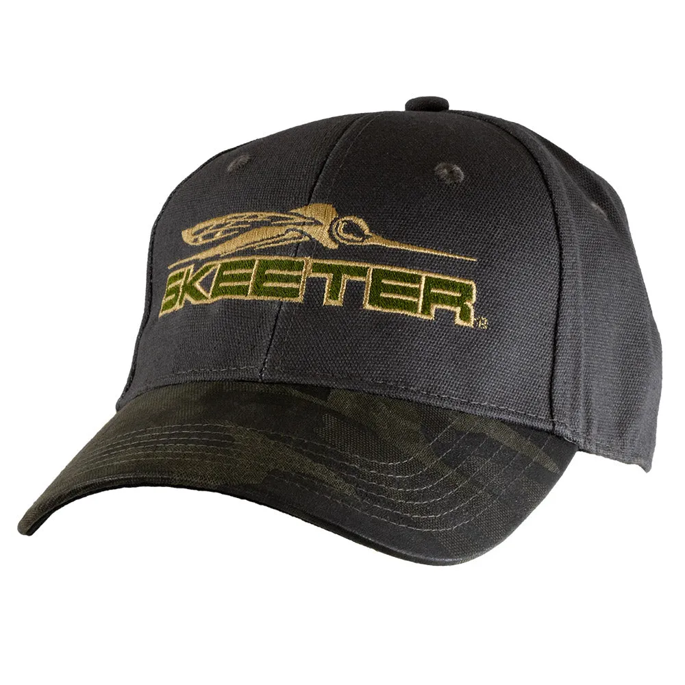 Skeeter Olive Camo Visor Hat