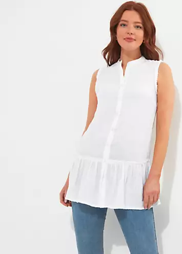 Sleeveless Cotton Tunic by Joe Browns | Look Again