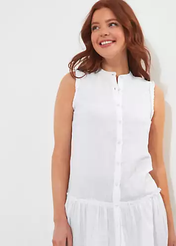 Sleeveless Cotton Tunic by Joe Browns | Look Again