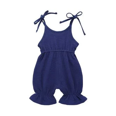 Sleeveless Ruffle Short Romper