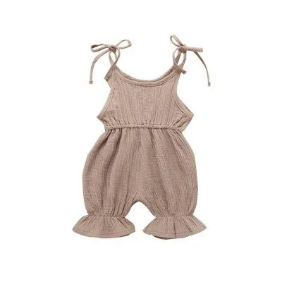 Sleeveless Ruffle Short Romper