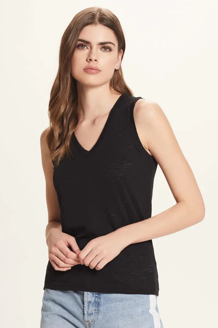 Slub V Neck Tank