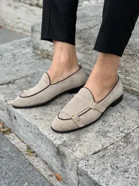 Stanoss Cream Buckle Shoes