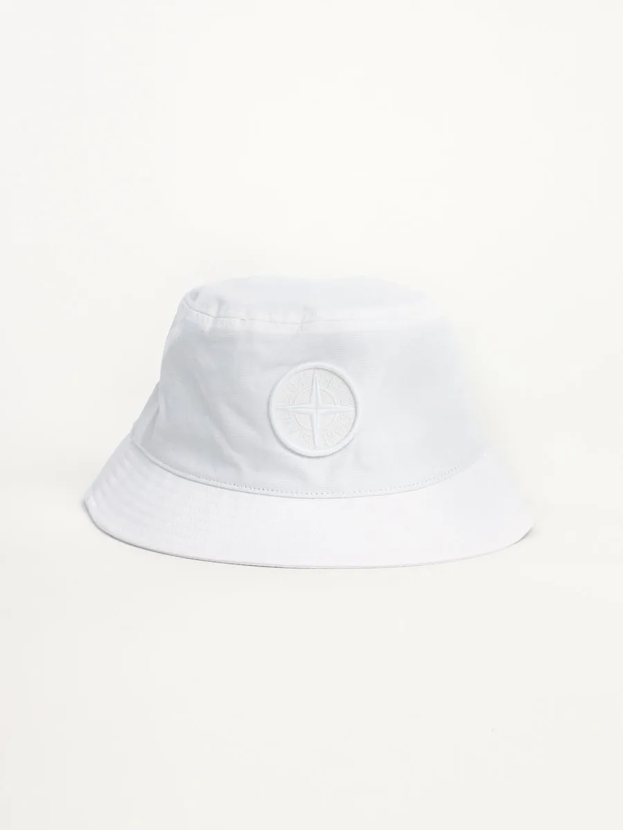 Stone Island White Bucket Hat