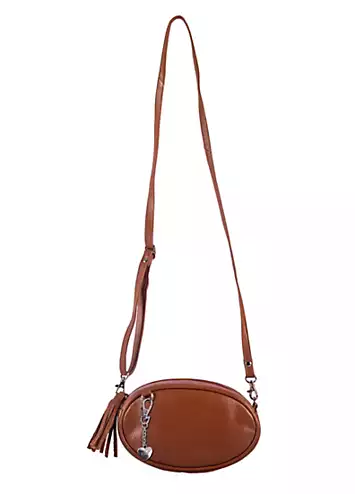 Storm London Aurora Brown Leather Cross Body Pebble Bag