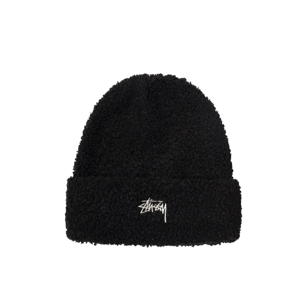 Stussy Boucle Fleece Beanie Black 1321081