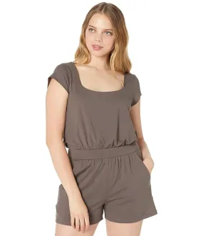 Susana Monaco Scoop Front Short Sleeve Romper Women's