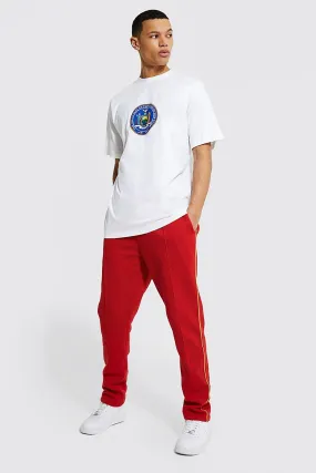 Tall Varsity T-shirt And Jogger Tracksuit | boohooMAN UK