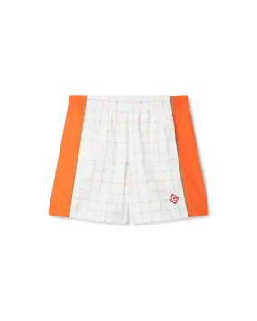 --Tennis Club Check Tracksuit Shorts-