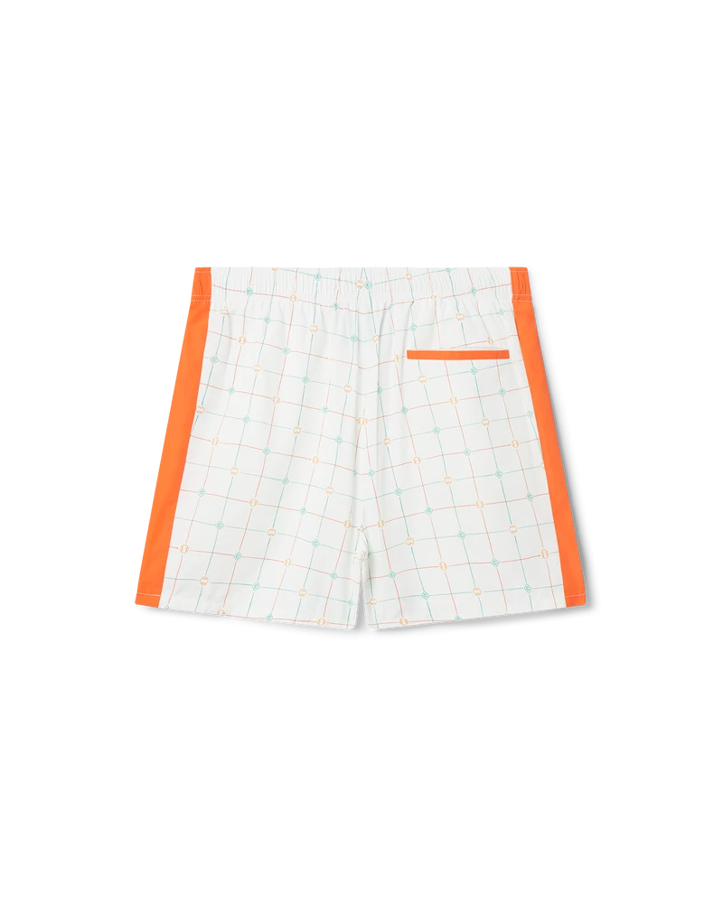 --Tennis Club Check Tracksuit Shorts-