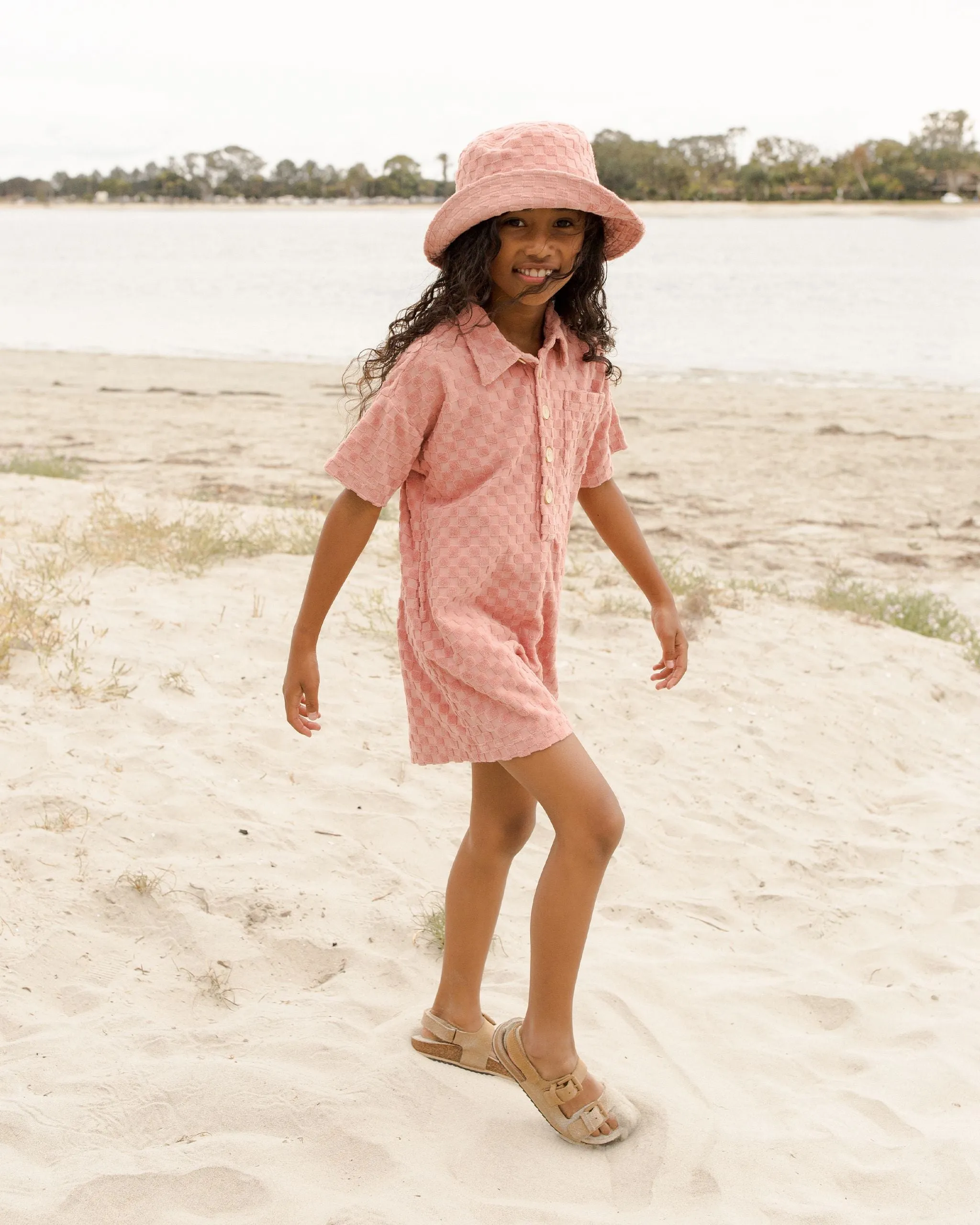 The Frankie Romper by Rylee + Cru - Pink Check - KIDS