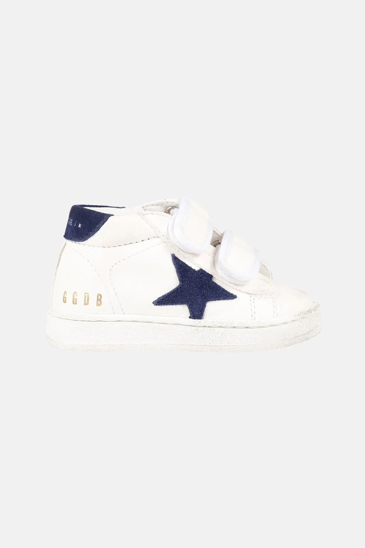 Toddler June Sneakers White/Dark Blue Suede Star