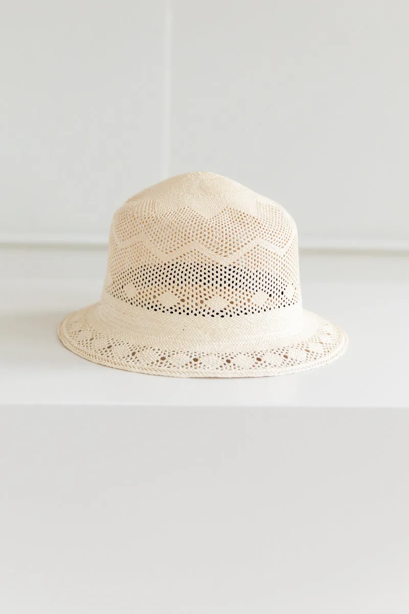 TRIPPER HAT IN PANAMA STRAW