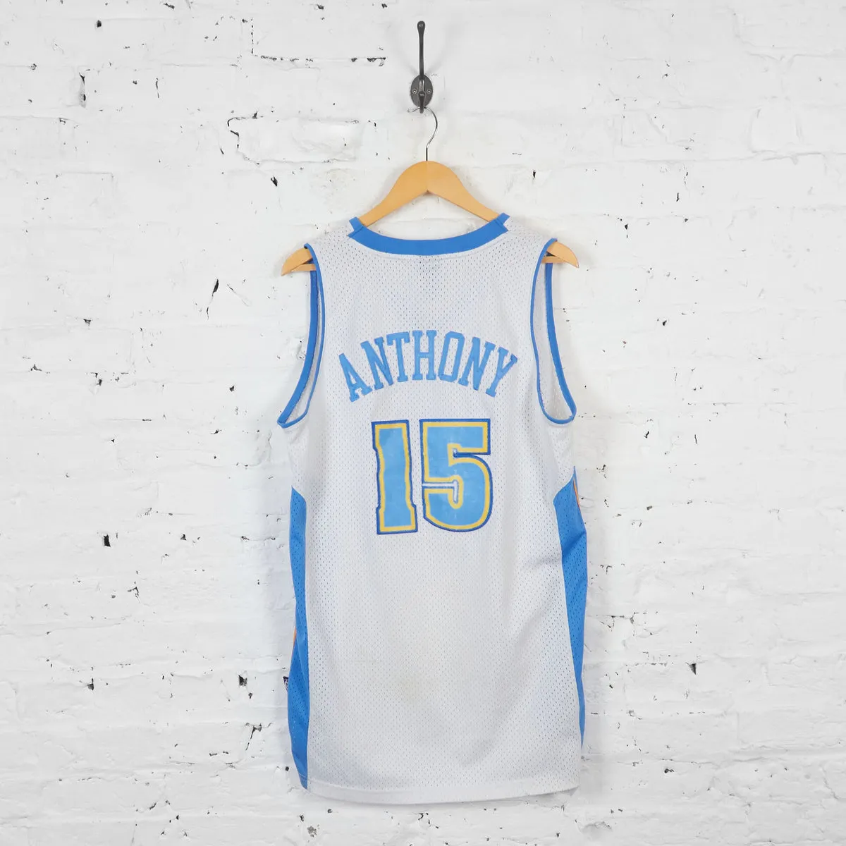 Vintage Reebok Denver Nuggets NBA Jersey - White - M