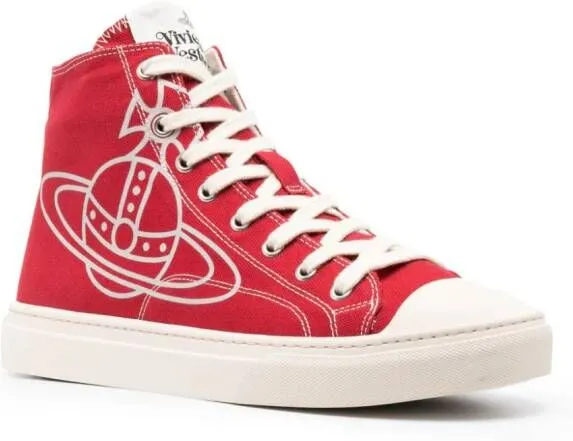 Vivienne Westwood Plimsoll canvas sneakers Red