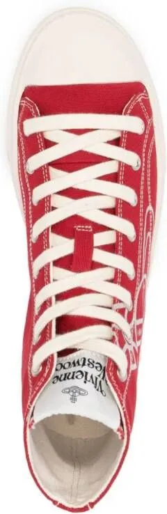 Vivienne Westwood Plimsoll canvas sneakers Red