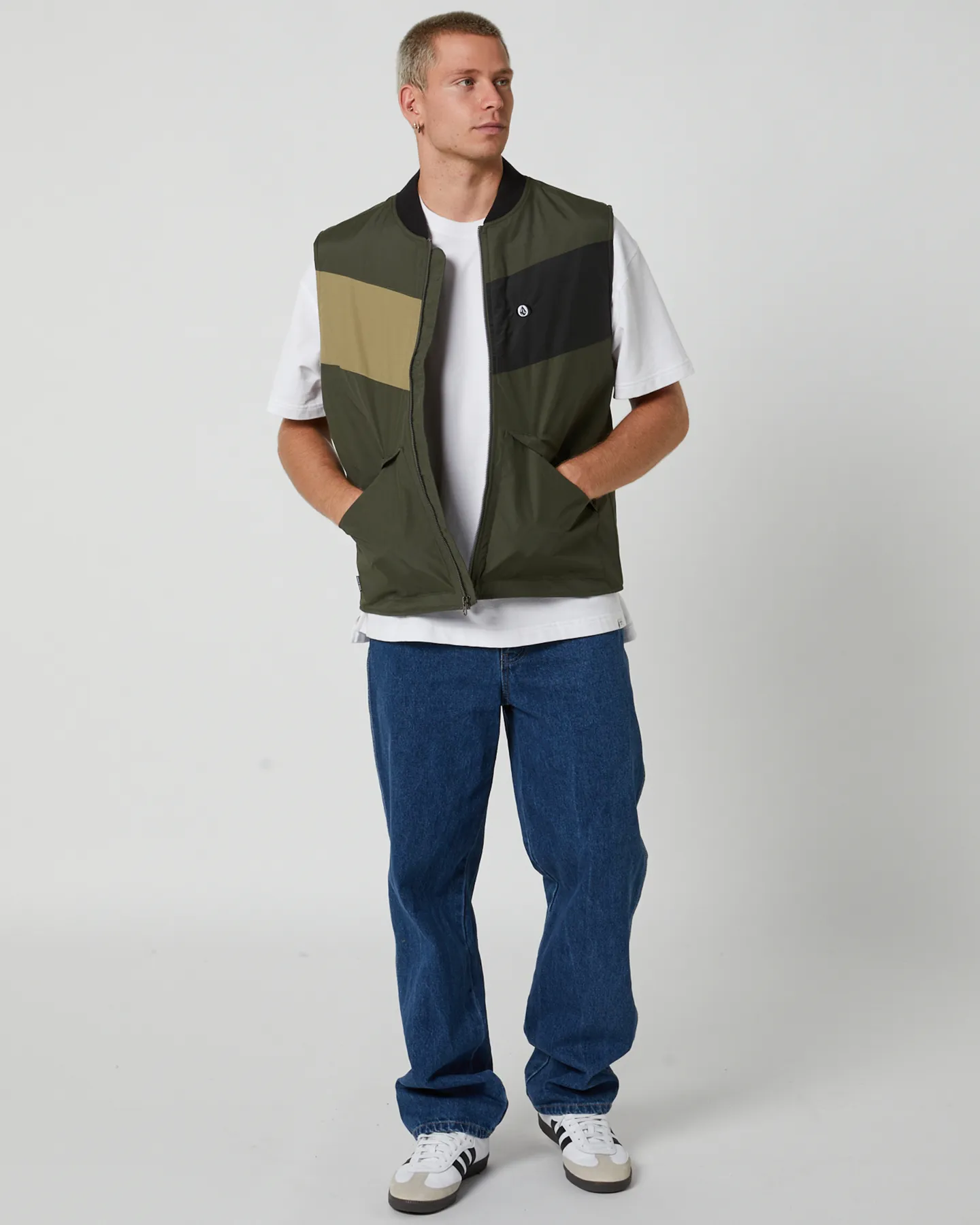 Volcom Prysmer Vest - Squadron Green | SurfStitch