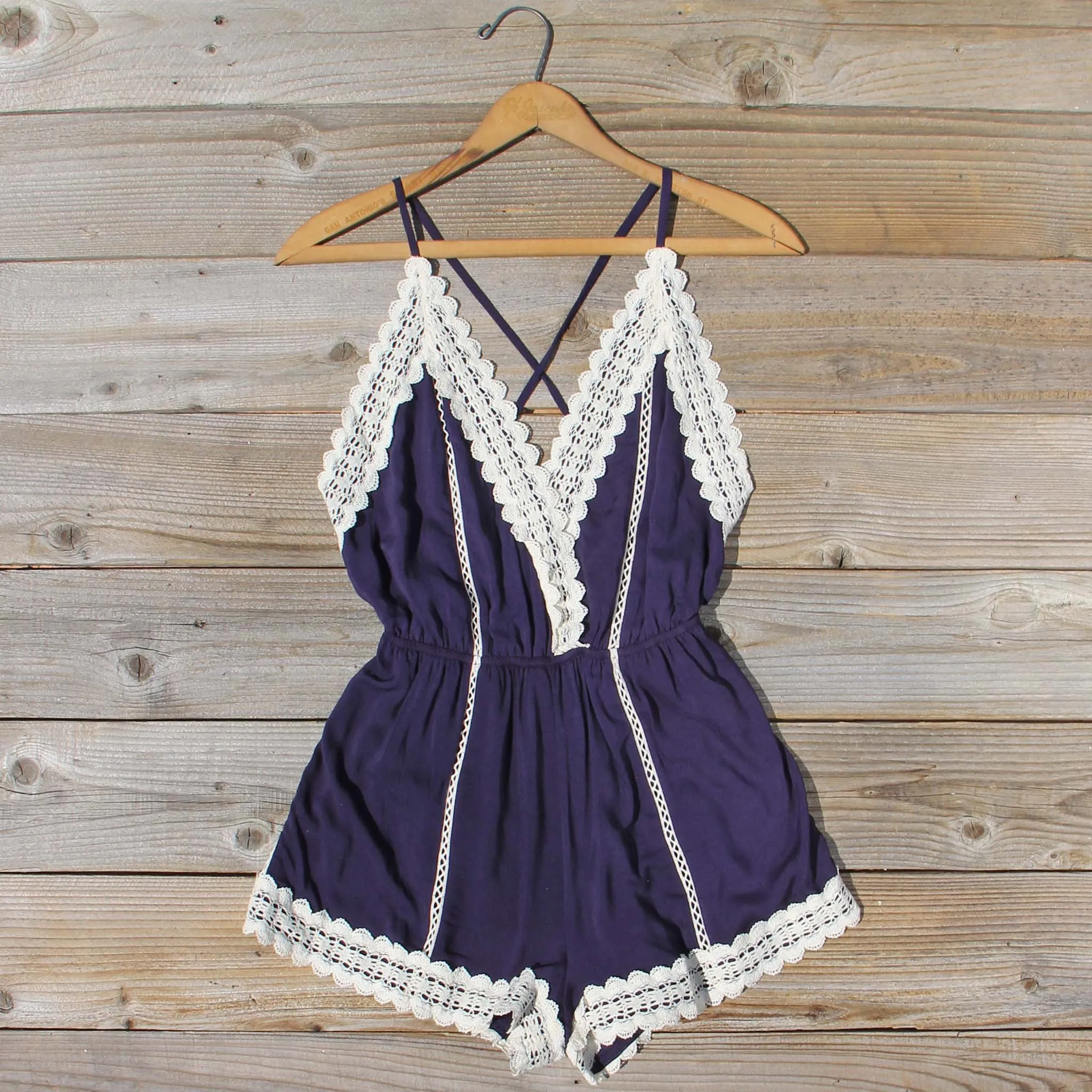 Whiskey & Rye Romper in Navy