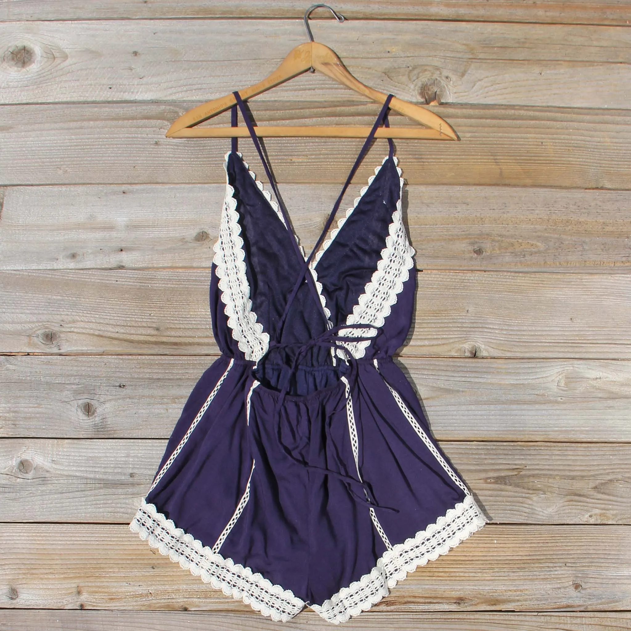 Whiskey & Rye Romper in Navy