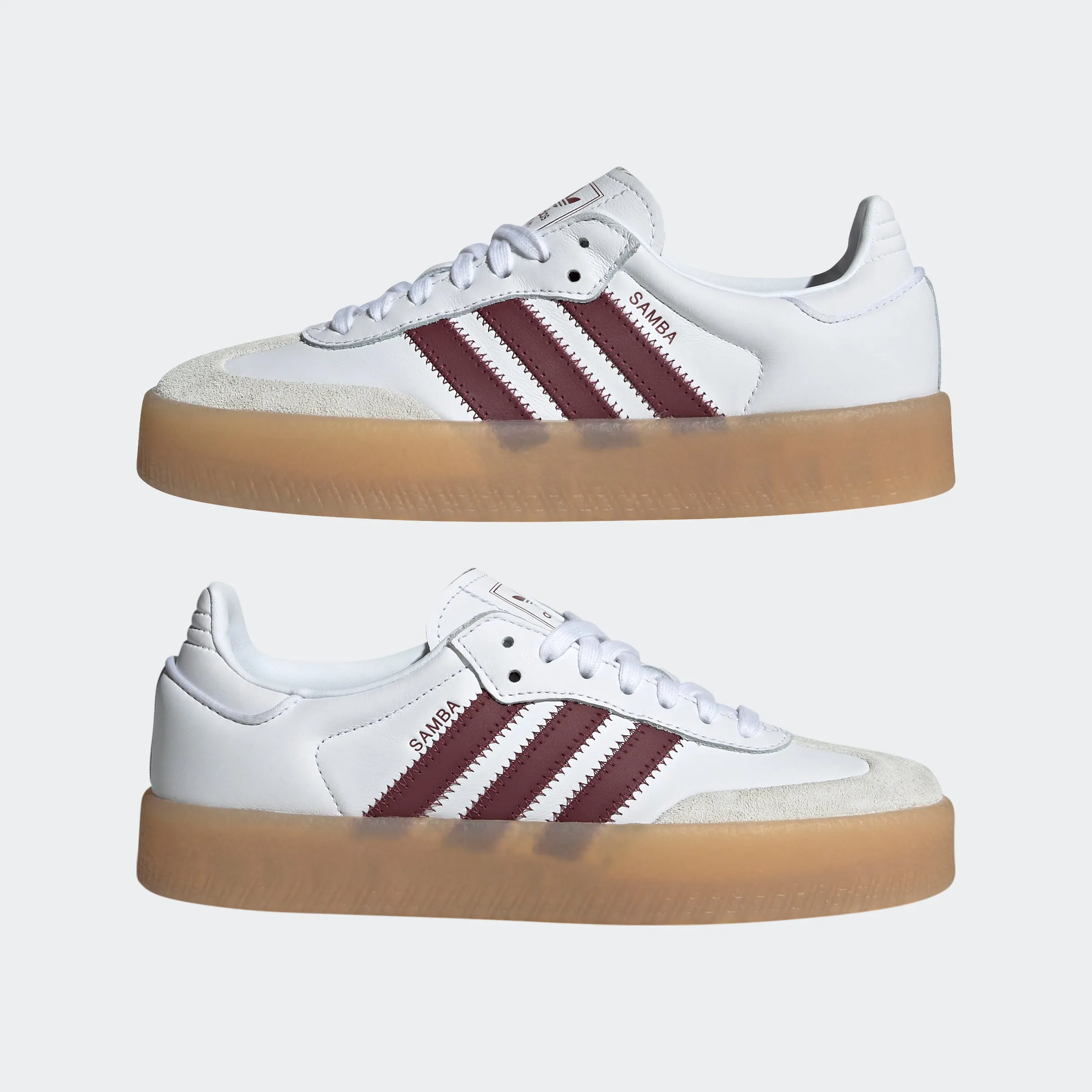 Women's adidas Originals Sambae Shoes White Shadow Red