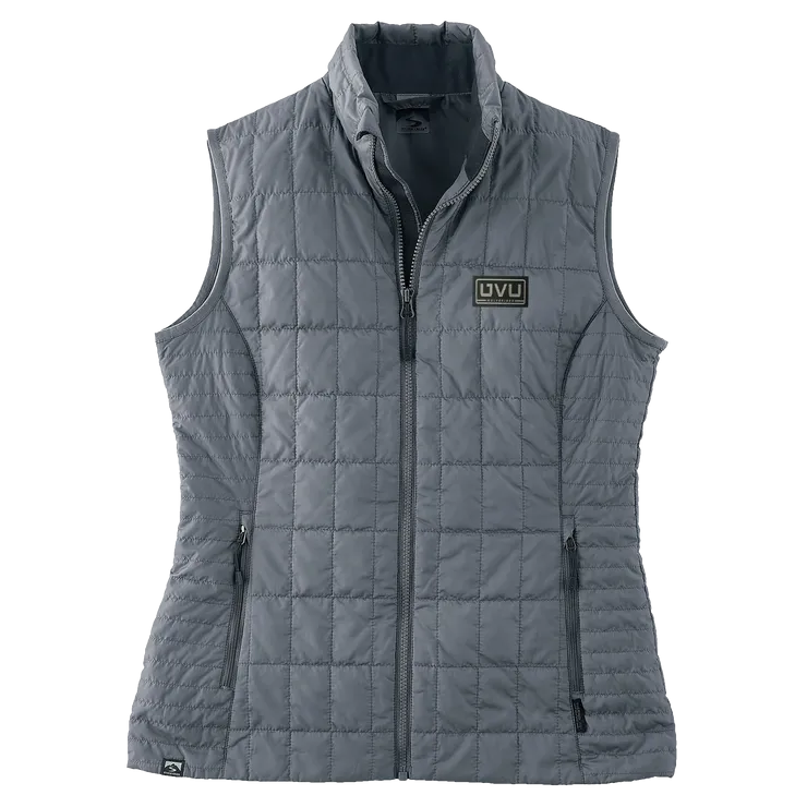 WOMEN’S STORM CREEKECO-INSULATED TRAVELPACK VEST- Pleather Mono Patch