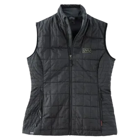 WOMEN’S STORM CREEKECO-INSULATED TRAVELPACK VEST- Pleather Mono Patch