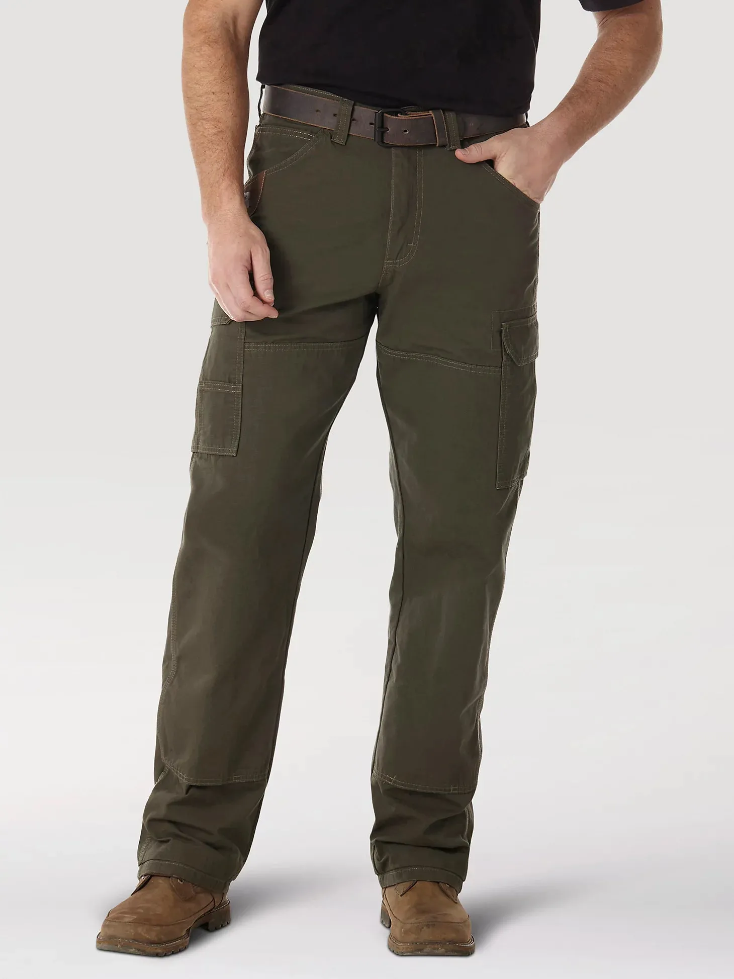 WRANGLER RIGGS WORKWEAR RIPSTOP RANGER CARGO PANT IN LODEN SIZE 36X36