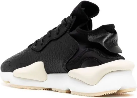 Y-3 Kaiwa leather sneakers Black